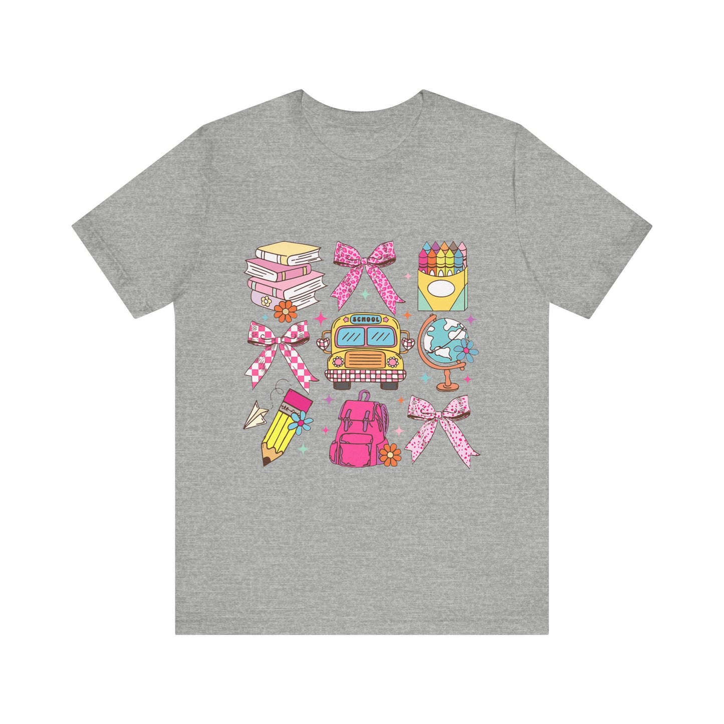 Teacher School Coquette Unisex Tee - Funny Educational Shirt Gift Idea, Back to School Top, Teacher Appreciation, School Year End Gift