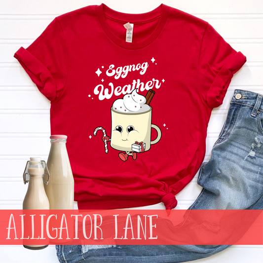 Eggnog Weather T shirt
