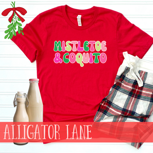 Mistletoe & Coquito T shirt