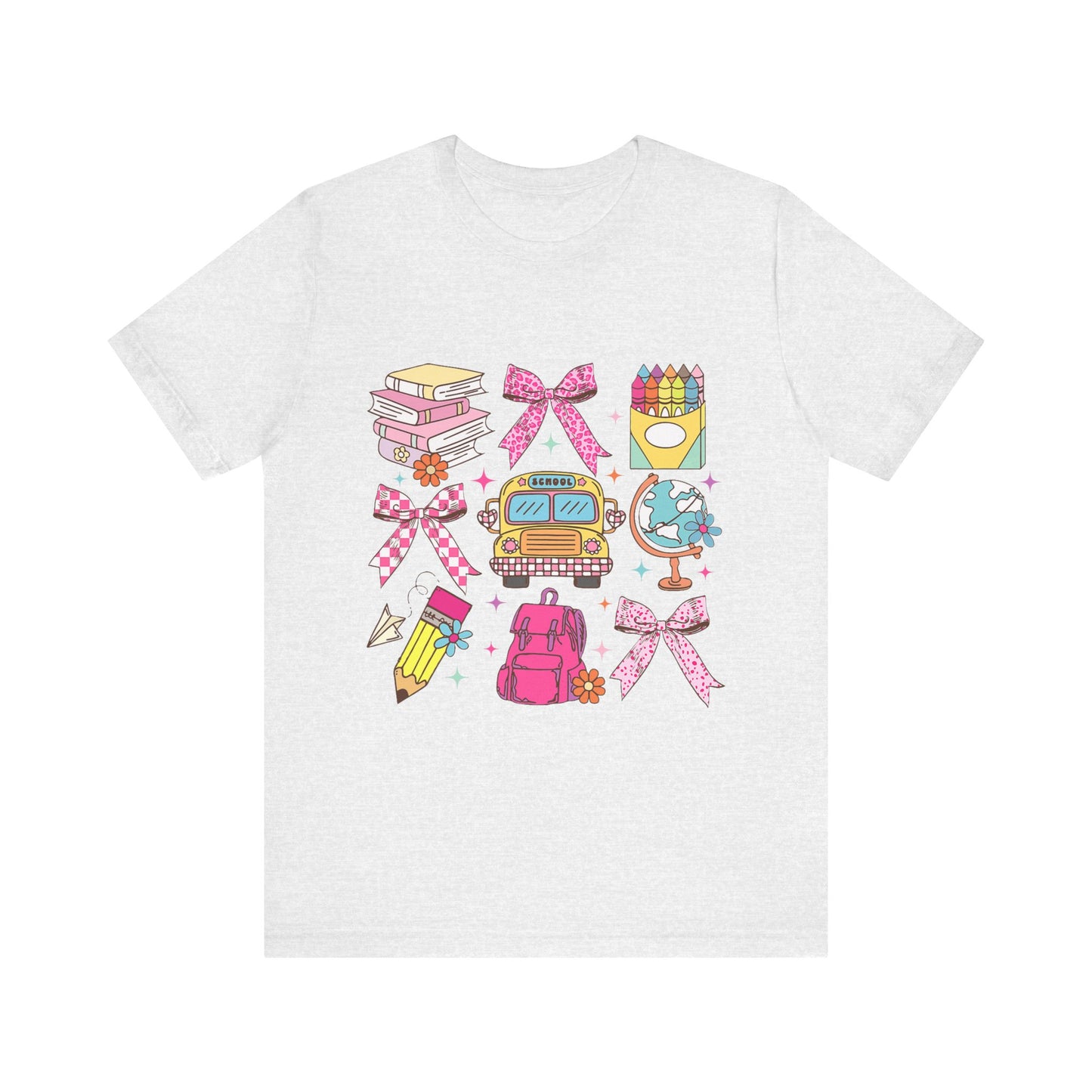 Teacher School Coquette Unisex Tee - Funny Educational Shirt Gift Idea, Back to School Top, Teacher Appreciation, School Year End Gift